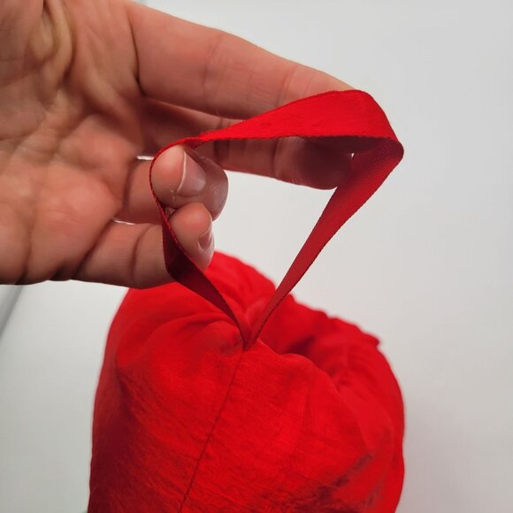 Lot of Vintage Christmas Decor Puffy Nylon Parachute Material - Santa & Reindeer - Picture 5 of 14